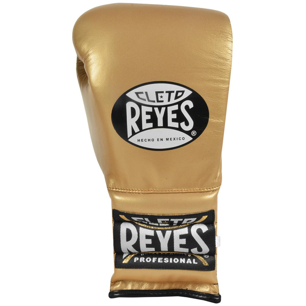 Cleto Reyes Traditional Lace Up Training Boxing Gloves - 12 oz. - Solid Gold