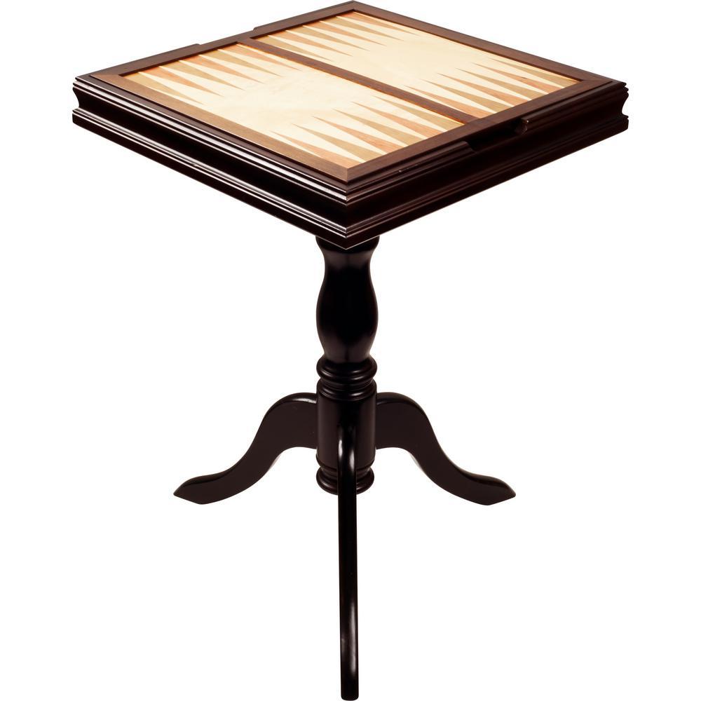 Wooden Chess and Backgammon Table Set