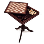 Wooden Chess and Backgammon Table Set