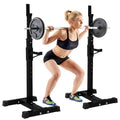 Yotoy Adjustable Squat Rack Dipping Station Barbell Rack Dip Stand Fitness Bench