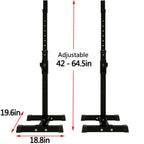 Yotoy Adjustable Squat Rack Dipping Station Barbell Rack Dip Stand Fitness Bench