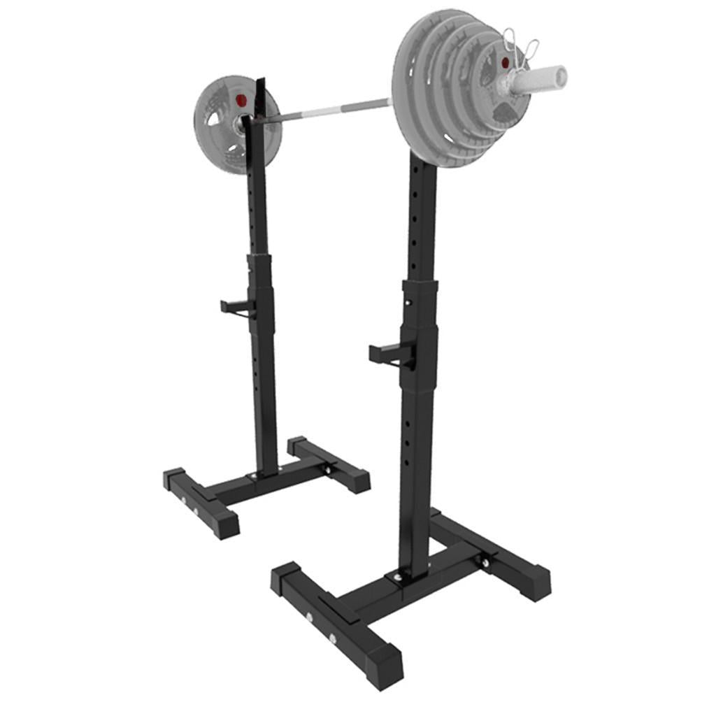 Yotoy Adjustable Squat Rack Dipping Station Barbell Rack Dip Stand Fitness Bench