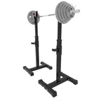 Yotoy Adjustable Squat Rack Dipping Station Barbell Rack Dip Stand Fitness Bench