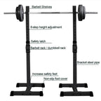 Yotoy Adjustable Squat Rack Dipping Station Barbell Rack Dip Stand Fitness Bench