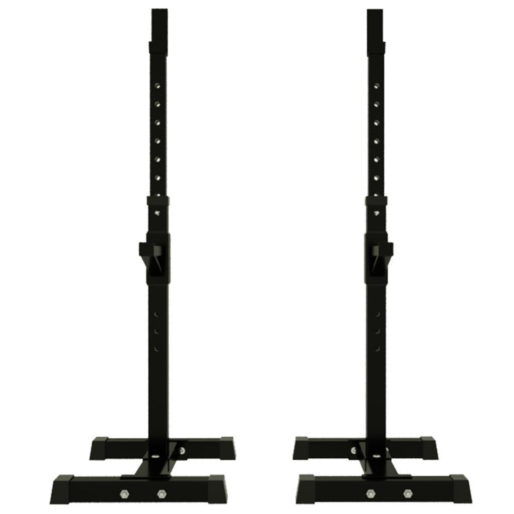 Yotoy Adjustable Squat Rack Dipping Station Barbell Rack Dip Stand Fitness Bench
