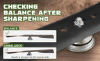 Lawn Mower Blade Sharpener, Lawnmower Blade Sharpening Tool with Blade r, Blade Sharpner Kit