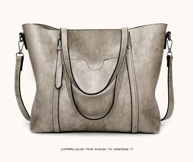 Bags & Wallets - Women Fashion Classic Leather Tote Handbag