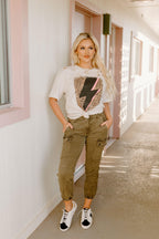 gia palm green cargo joggers