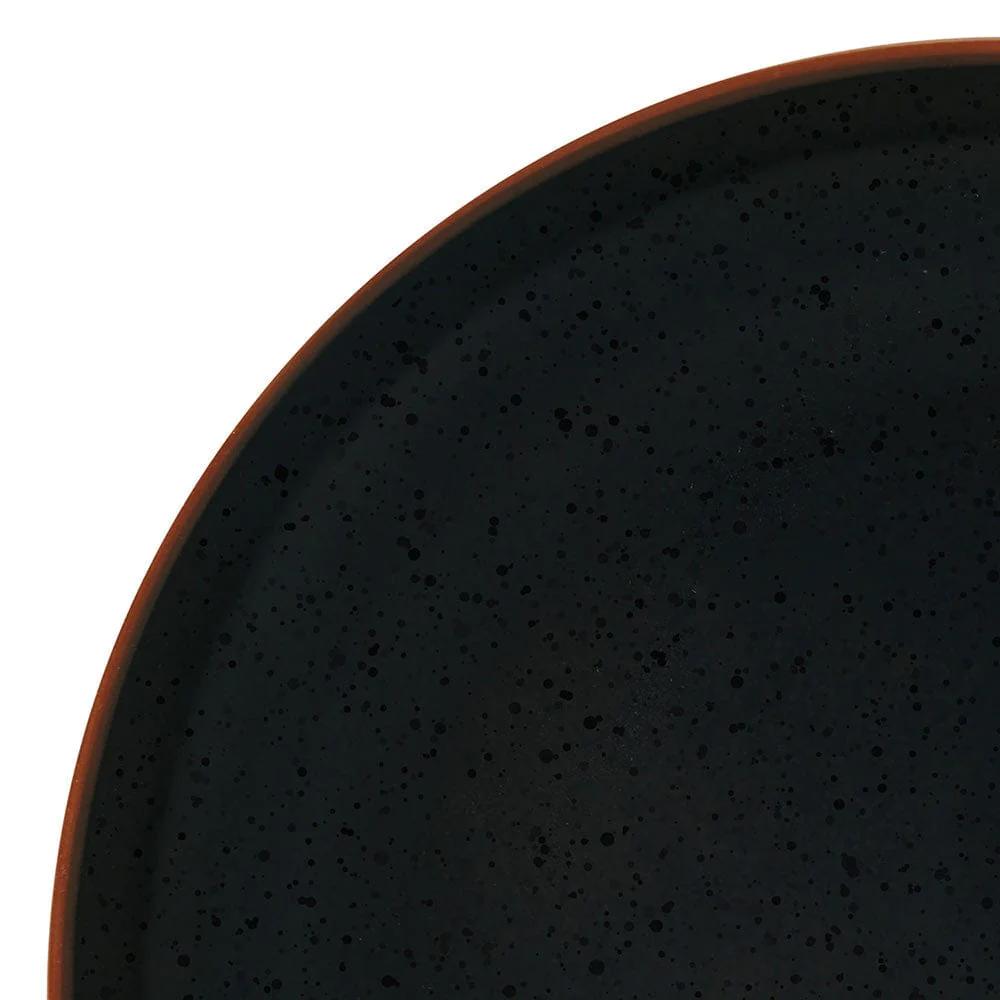 Hunter Black 16 Piece Dinnerware Set, Service for 4