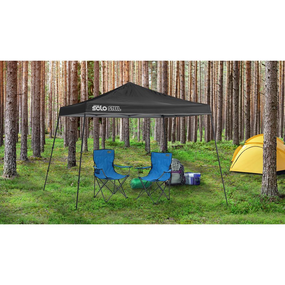 Solo90 11 ft. x 11 ft. Black Slant Leg Canopy
