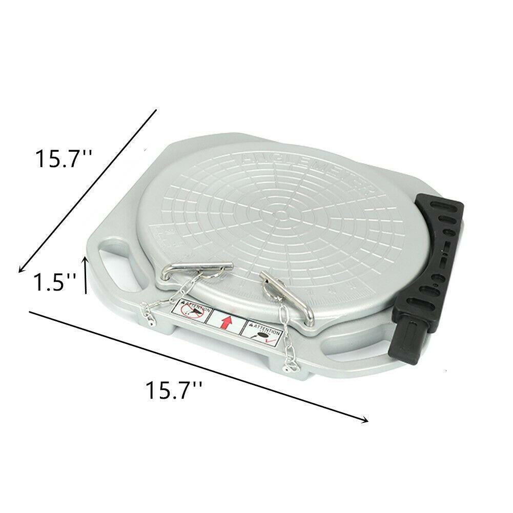 2 Wheel Alignment Turntable Plates 11,000 LBS Load Capacity + BridBlocks