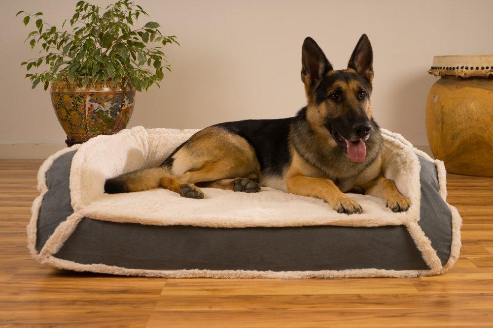 K9 Ballistics Luxury Orthopedic Memory Foam Bolstered Dog Bed Waterproof Liner