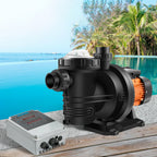 vevor 72v solar powered pool pump 1.6hp 136 gpm water pump w/ mppt controller