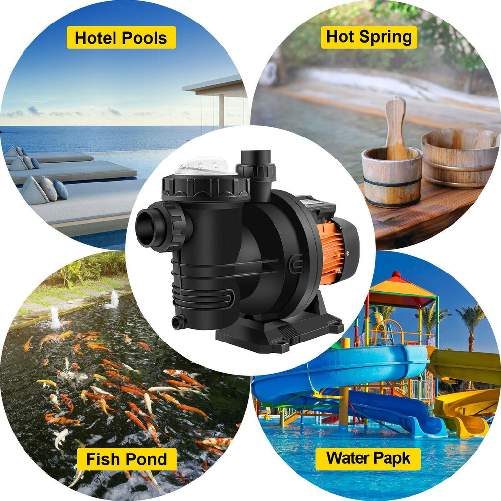 vevor 72v solar powered pool pump 1.6hp 136 gpm water pump w/ mppt controller