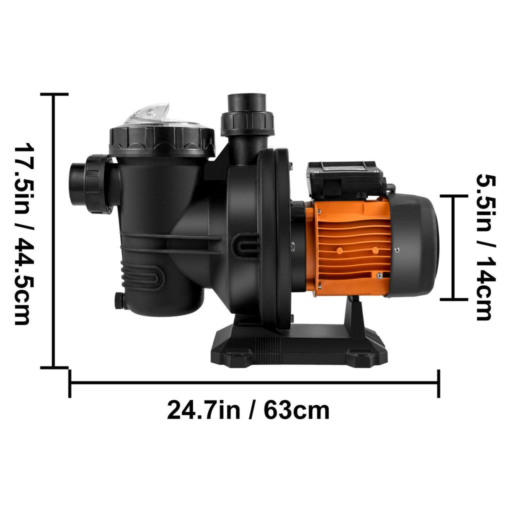 vevor 72v solar powered pool pump 1.6hp 136 gpm water pump w/ mppt controller