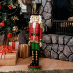 37 in. Kristoff the Nutcracker Soldier Christmas Decor - Polyresin