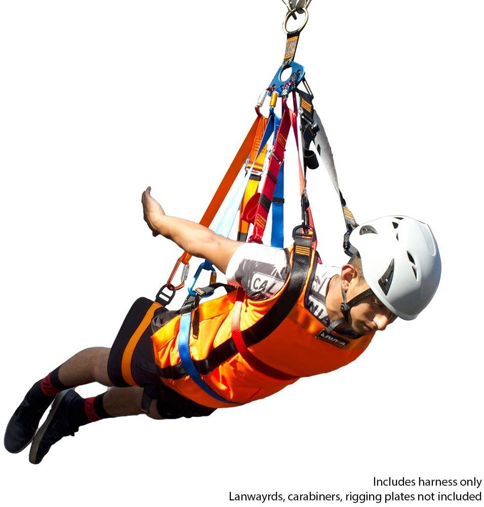 Fusion Climb Super Ripper Ii Superman Style Head First Zipline Harness Only