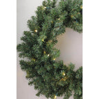60 in. Pre-Lit Canyon Pine Artificial Christmas Wreath