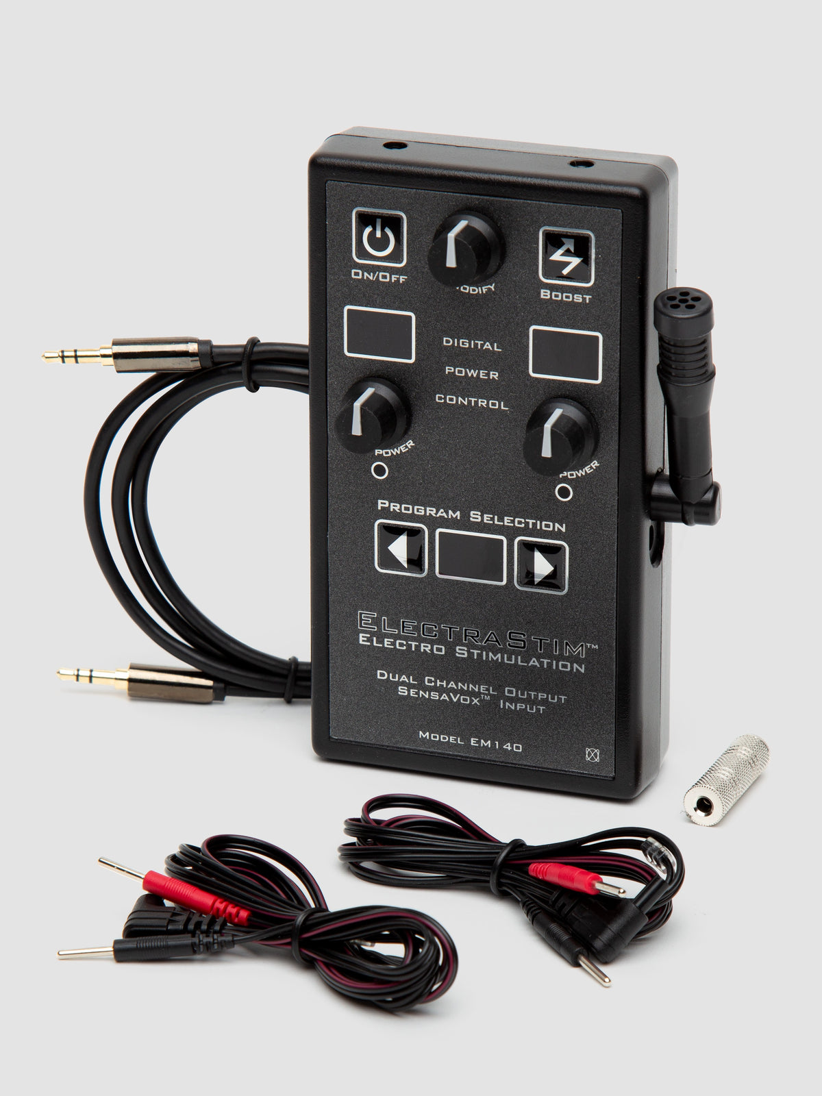ElectraStim EM140 SensaVox Power Unit Dual Channel Electrosex Kit, Black
