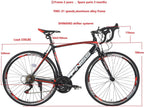Road Bike with 70028c-21speeds,  Shifter Systerm, Green Color Road Bike for Male and Female
