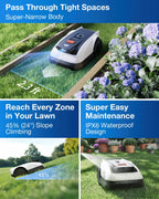 Goat O1000 RTK Care Kit Robotic Lawn Mower with RTK Precision Navigation, No Perimeter Wire, Smart App Control, Auto Mapping, Multi-Zone Management – Includes 36 Extra Blades