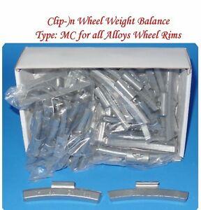 1000 Pcs CLIP-ON WHEEL WEIGHT  MC STYLE FOR ALLOY WHEELS 1.75 1-3/4oz