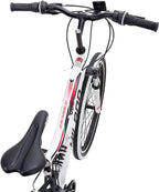 Hiland 26 Inch Mountain Bike MTB Bicycle Full-Suspension 18/21 Speeds Drivetrain Cycling Urban Commuter City Bicycle 3 Colors