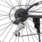 Hiland 26 Inch Mountain Bike MTB Bicycle Full-Suspension 18/21 Speeds Drivetrain Cycling Urban Commuter City Bicycle 3 Colors