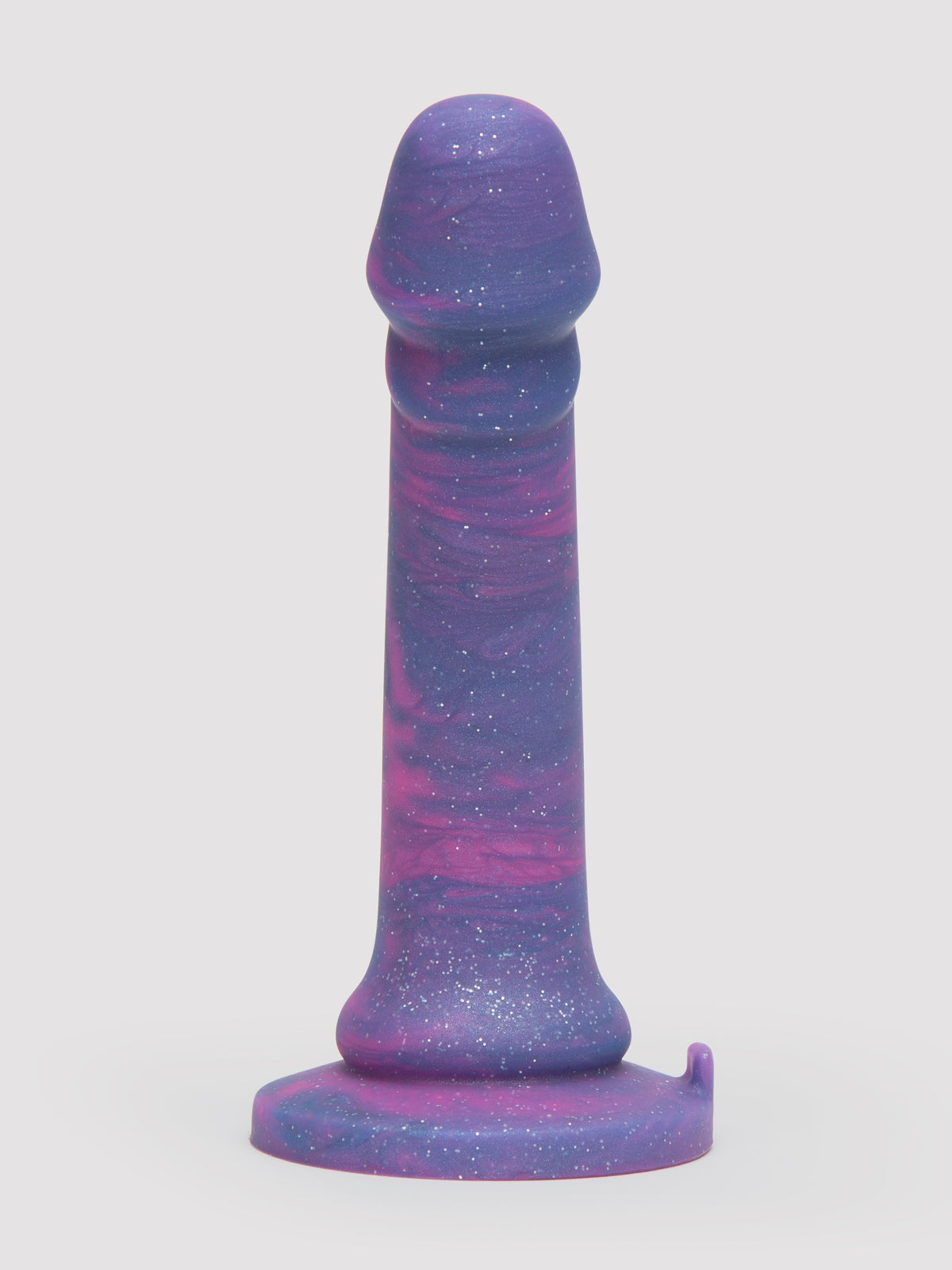 Lovehoney Super Soft Silicone Galaxy Dildo 7 Inch, Purple