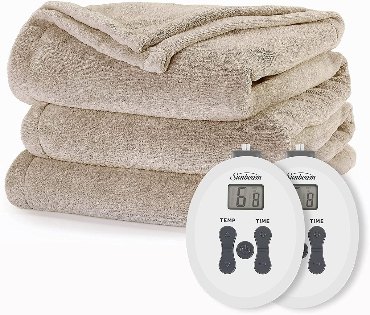 Royal Luxe Mushroom Heated Blanket - Queen