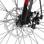 Hotwon 26 Inch Full Suspension Mountain Bike 21 Speed Folding Bike Non-slip Bike,Gross weight: 16lbs