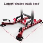 Power Tower Dip Station Pull Up Bar Strength Training With Dumbbell Bench
