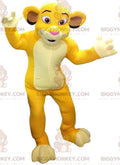 BIGGYMONKEYmascot costume of Simba, the famous lion from "The Lion King" cartoon