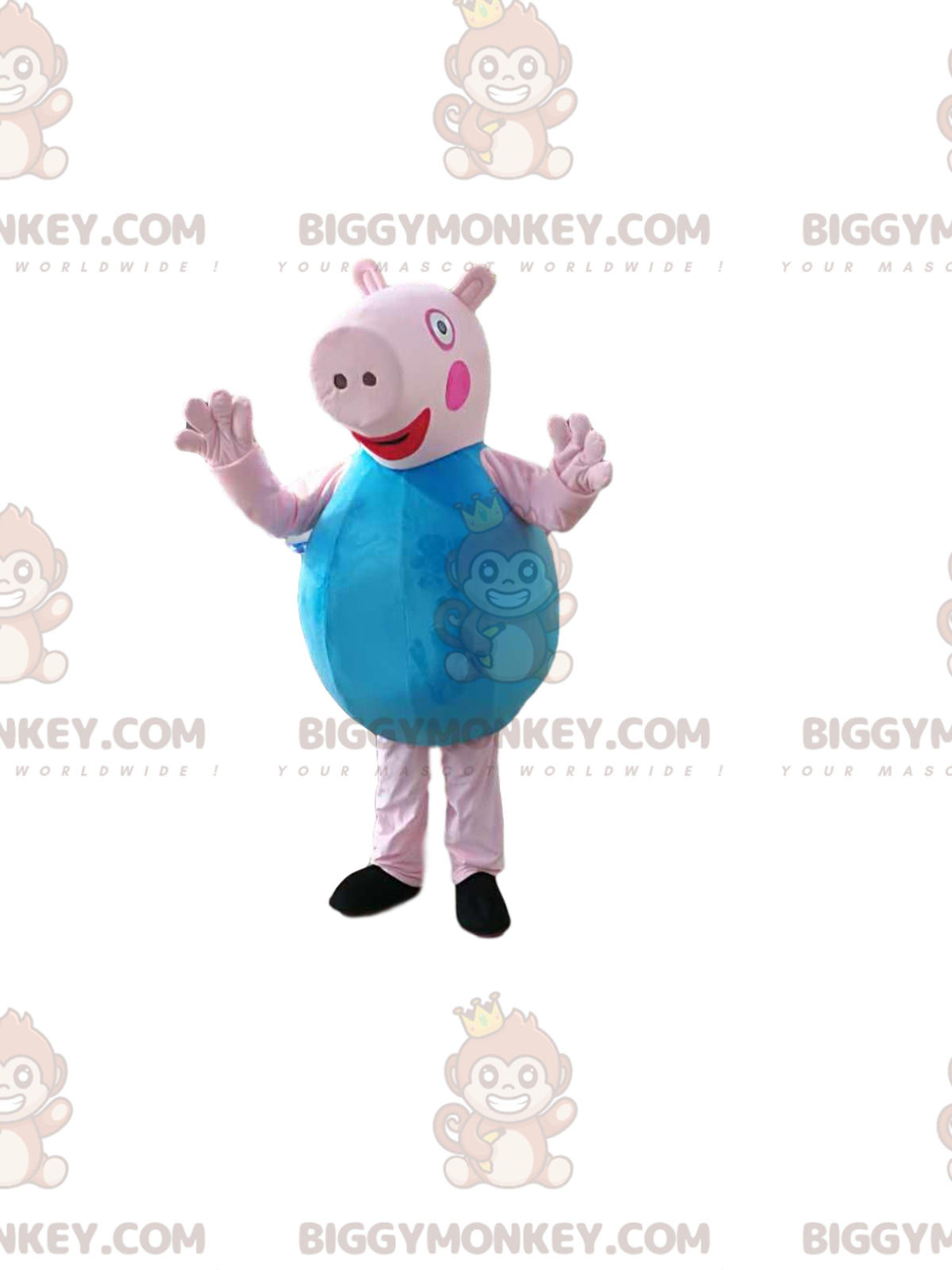 's Little Brother George Pig BIGGYMONKEYMascot Costume