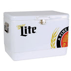 54 Qt.  Steel Miller Lite Ice Chest Cooler