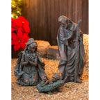 Evergreen Enterprises Brown Polystone Small Nativity Scenes, 3 Pieces