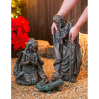 Evergreen Enterprises Brown Polystone Small Nativity Scenes, 3 Pieces