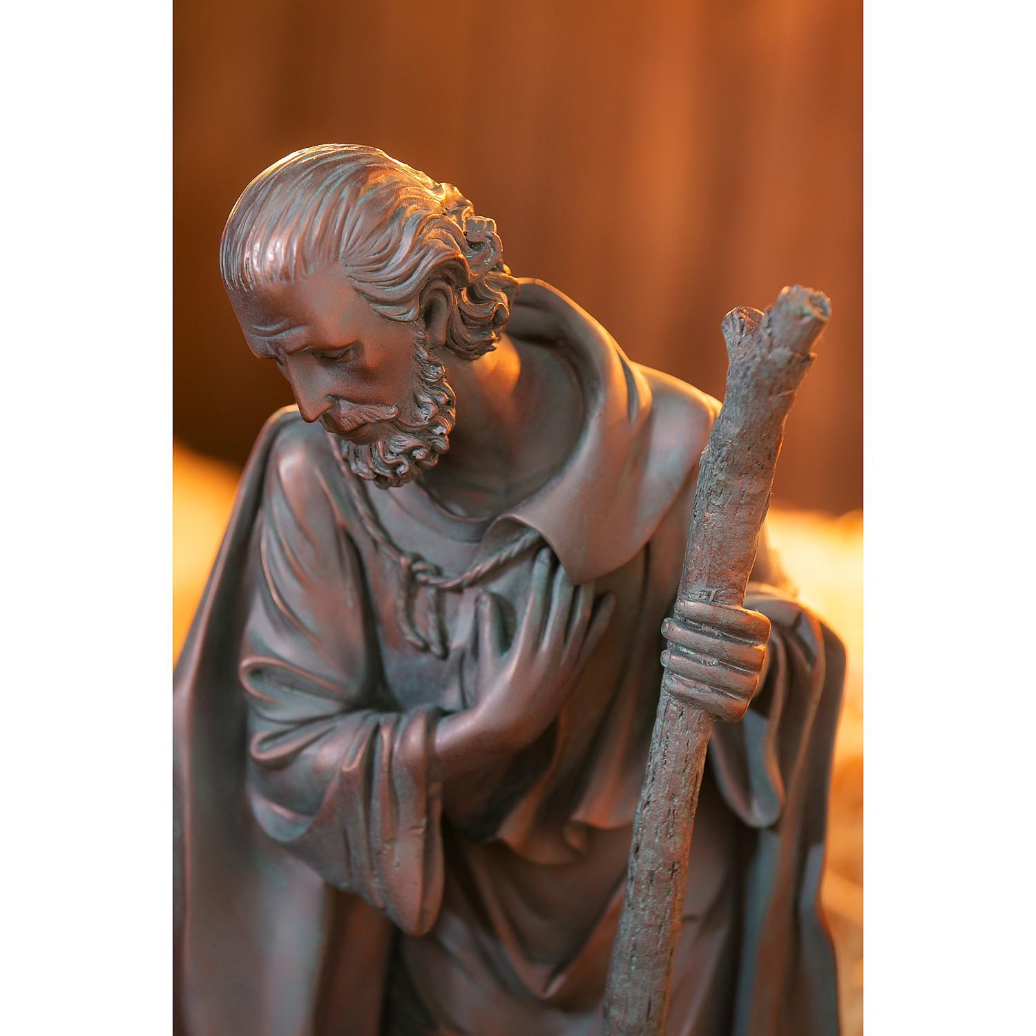 Evergreen Enterprises Brown Polystone Small Nativity Scenes, 3 Pieces