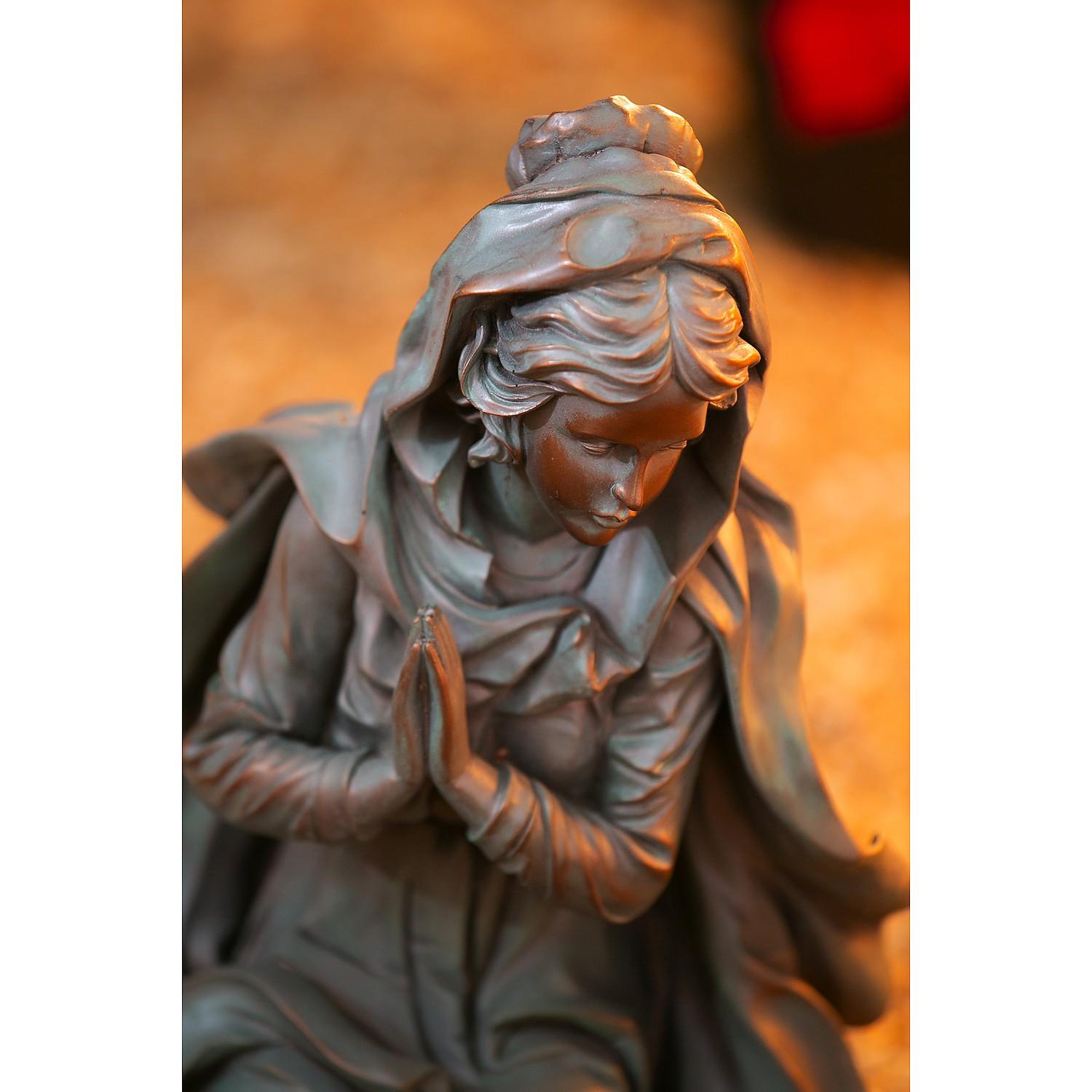 Evergreen Enterprises Brown Polystone Small Nativity Scenes, 3 Pieces