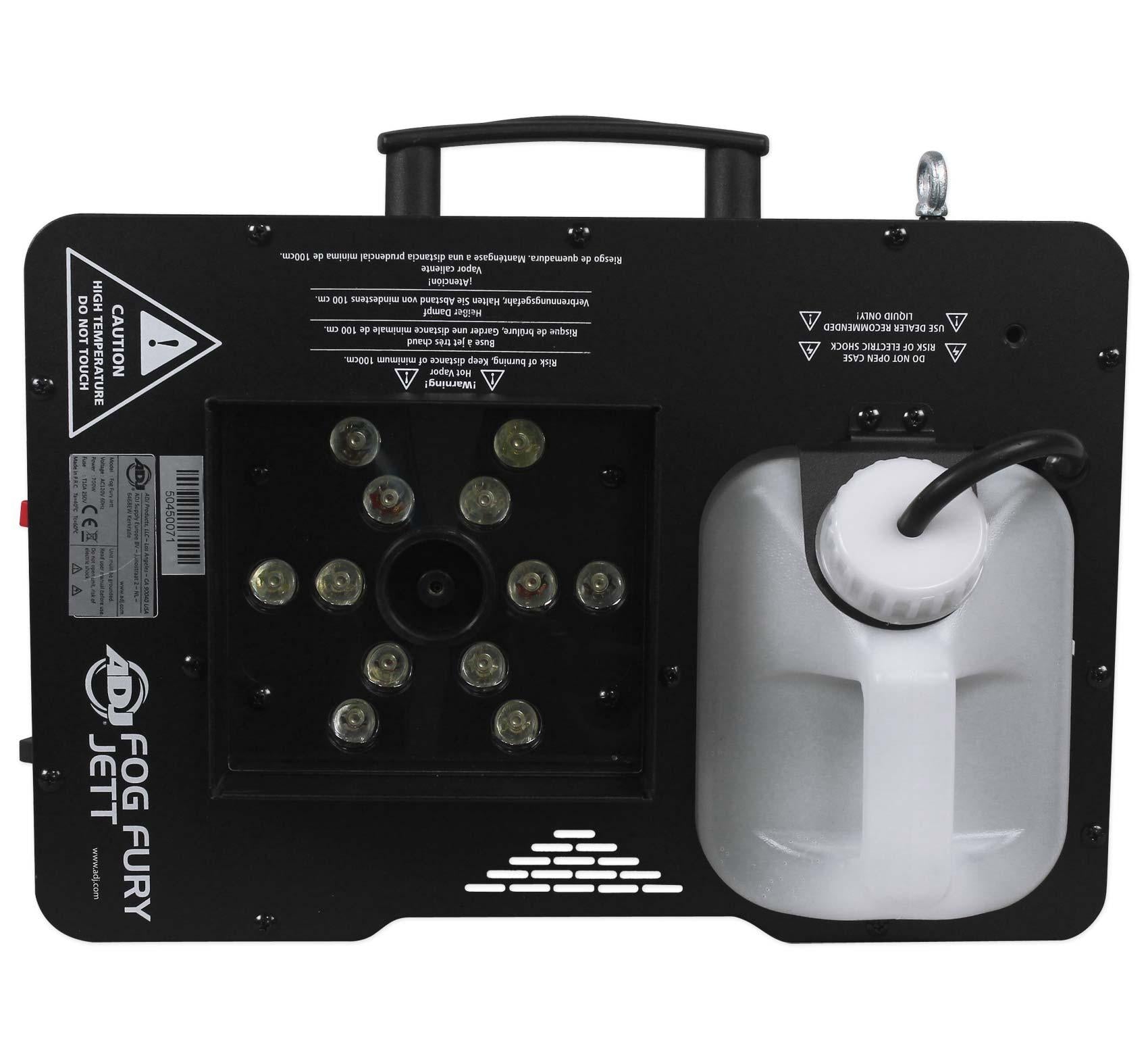 American DJ Fog Fury Jett 700W Vertical Fog Machine w/ LED+DMX+Remote+Fog Fluid