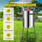 bestequip manual honey extractor separator 4 frame bee extractor stainless steel honeycomb spinner crank. beekeeping extraction apiary centrifuge equipment