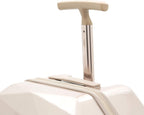 Women's 3D Gemstone TSA Lock Hardside Spinner Luggage, Rose Gold, 20-Inch Carry-On