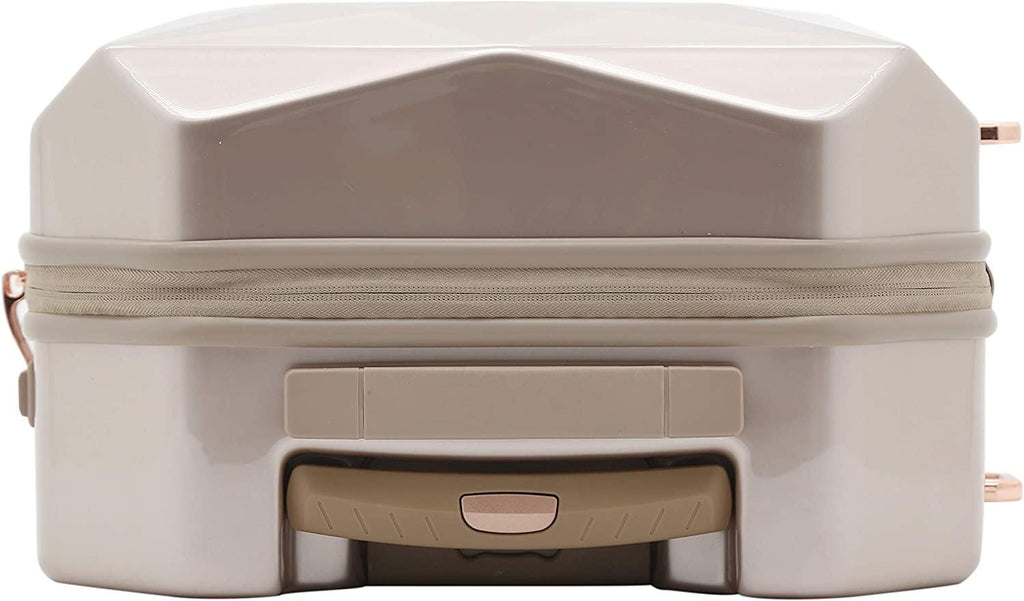Women's 3D Gemstone TSA Lock Hardside Spinner Luggage, Rose Gold, 20-Inch Carry-On