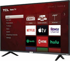 tcl 43" 4k ultra hd hdr roku smart led tv *43s435