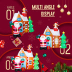 7.2 ft. W x 7 ft. H Christmas Inflatable Gingerbread House with Santa Clause Holiday Decoration, Fun Internal LED Lights
