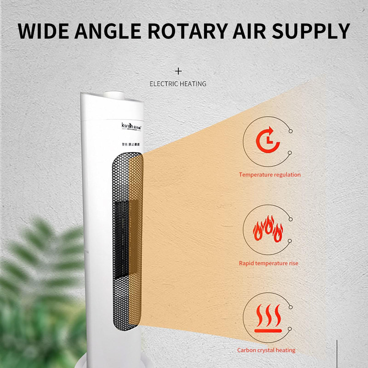 Portable Electric Heaters Space Air Warmer Fan Blower Radiator Heating For Winter - Uscallm Home 2023 A#4470