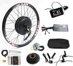 High Power e Bike kit 52v 2000W Electric Bike Conversion kit with KT 40A Sine Wave Controller,KT LCD8H Color Display, 7 Speed flywheel