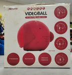 new in box atomic/space age mod memorex msp-tv1300 video ball 13" red sphere tv