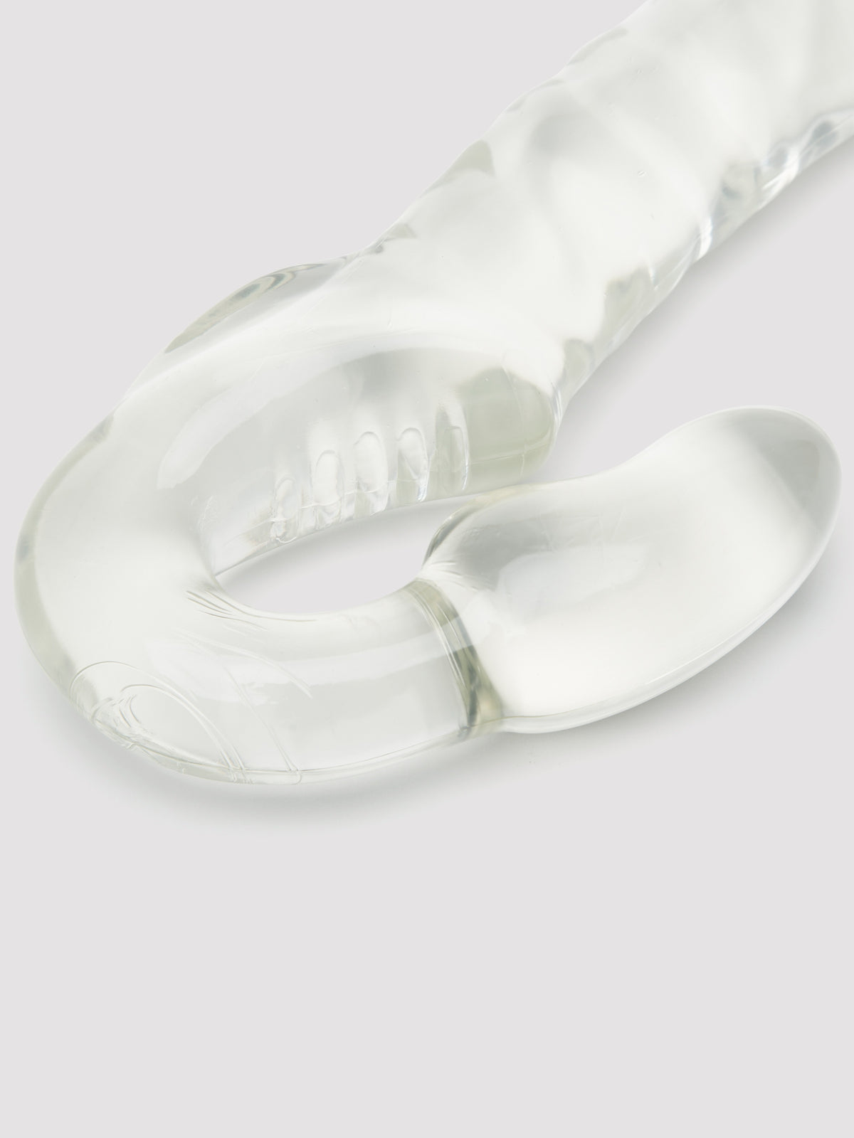 Lovehoney Double Feature Strapless Strap-On Dildo 7 Inch, Clear