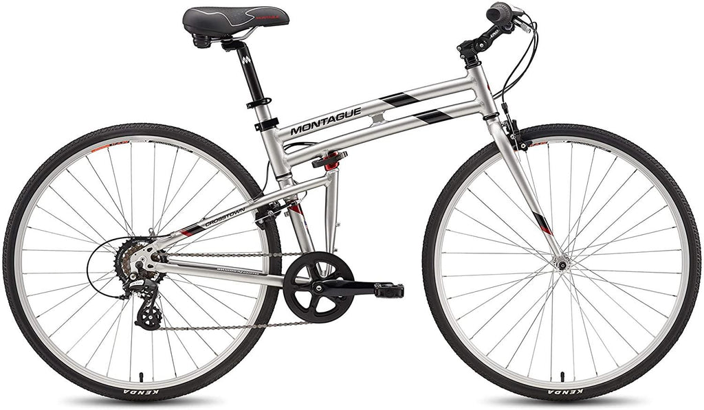 Montague Crosstown Folding 700c Pavement Hybrid Bike Boulder Gray 17"